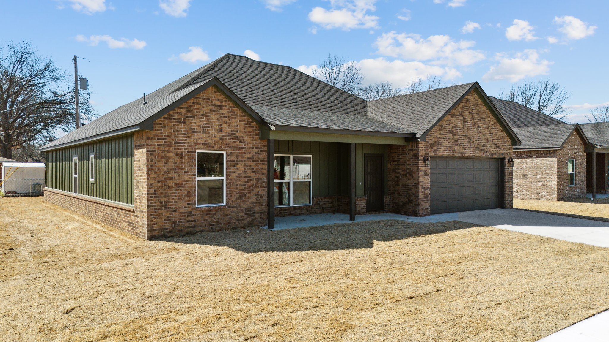 A brick house built using the Oklahoma Housing Stability Program