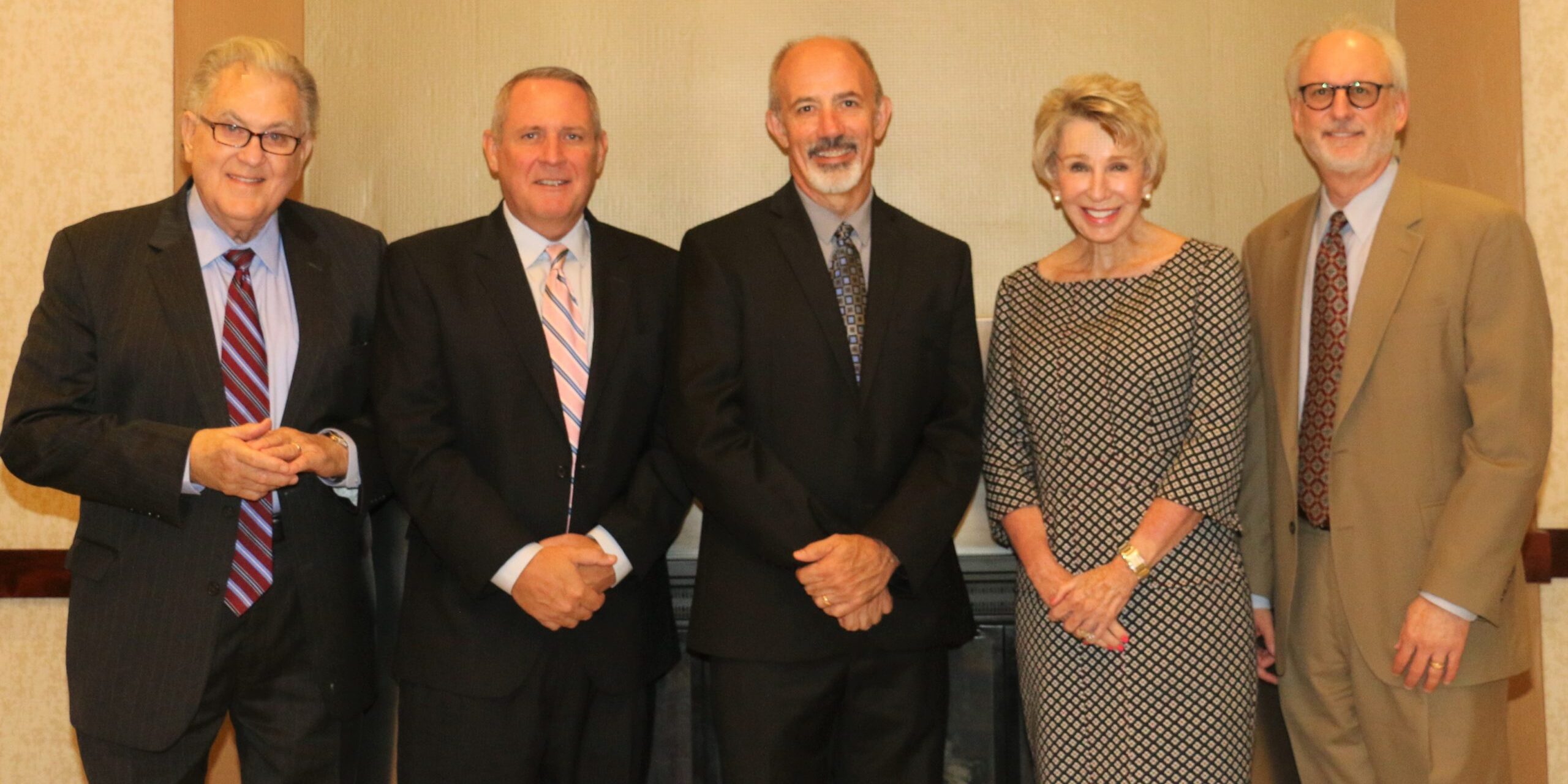 Members of OHFA's Board of Trustees include from left, Roger Beverage, member; Heath Collins, secretary-treasurer; Scott McLaws, vice-chair; Ann Felton Gilliland, member; and Michael Buhl, chair. Not pictured: Joi Love, resident board member.
